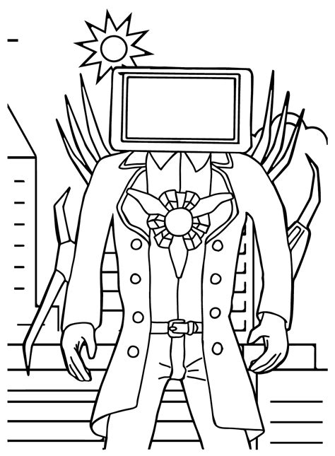 titan tv man coloring page pdf|Titan TV Man Coloring Page .
